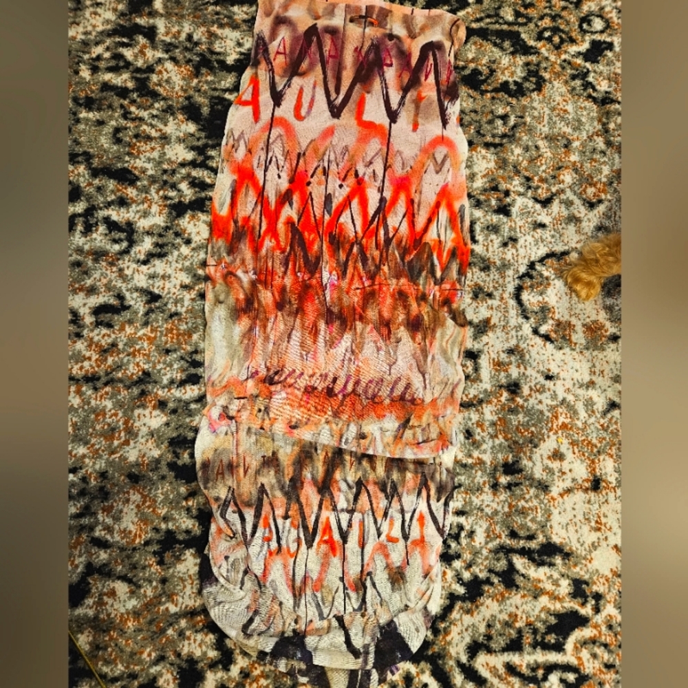 Jean paul gaultier chevron skirt large